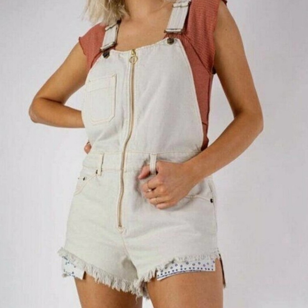 🆕🌿FREE PEOPLE JEAN OVERALLS🌿 - Picture 7 of 10